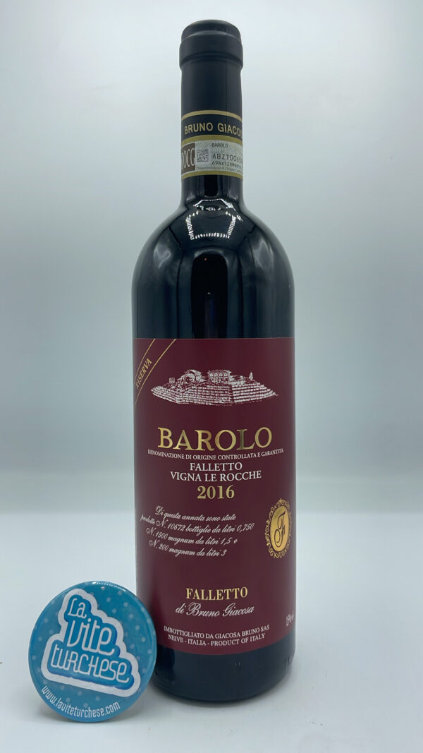 Bruno Giacosa - Barolo Falletto Vigna Le Rocche Riserva produced from a small selection of the vineyard of the same name located in Serralunga in a Riserva version.