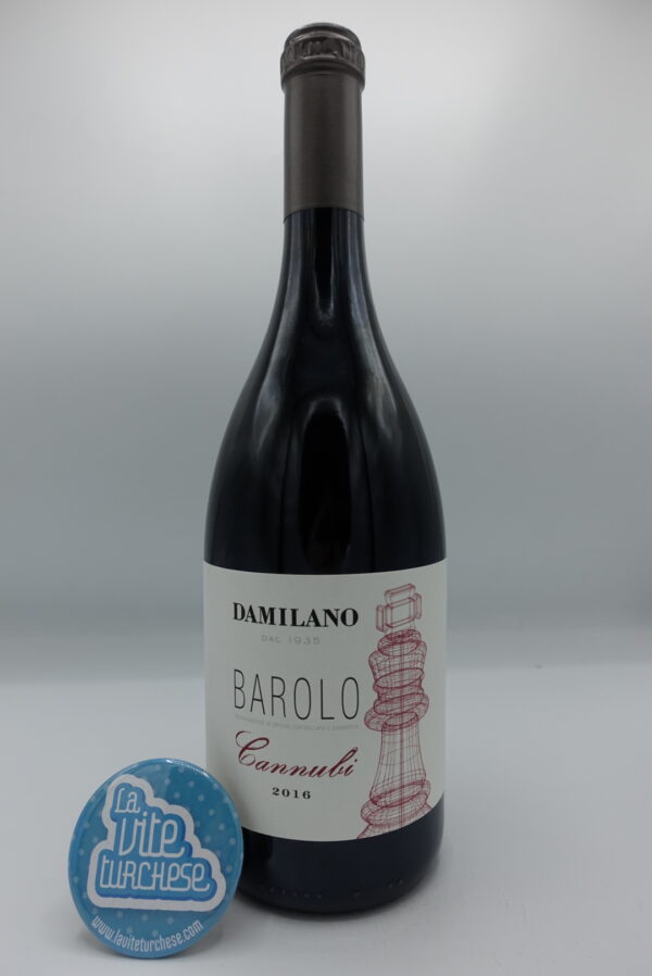 Damilano - Barolo Cannubi made from 50-year-old vines in the vineyard of the same name located in Barolo, with clay and limestone soils. Aged in oak.