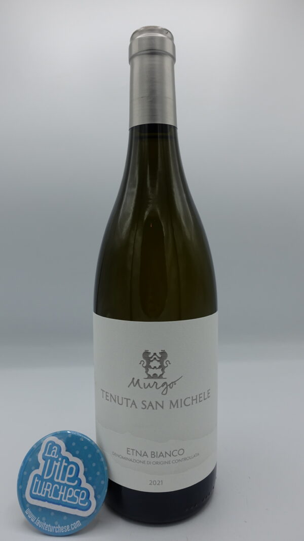 Murgo - Tenuta San Michele Etna Bianco produced from Carricante and Catarratto grapes on the San Michele estate on the eastern slope of Etna.