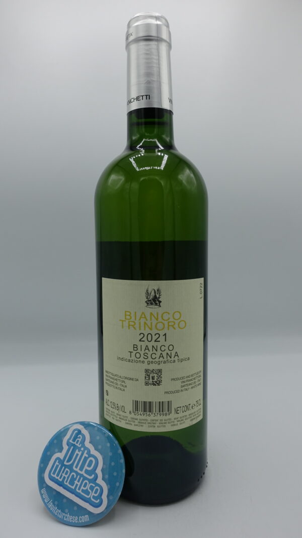Tenuta di Trinoro - Bianco Trinoro Toscana Igt - 2021 - back Tenuta di Trinoro - Bianco Trinoro Toscana Igt prodotto con uva Semillon a Sarteano in Valle d'Orcia, invecchiato in vasche di cemento. 1789 bottiglie.