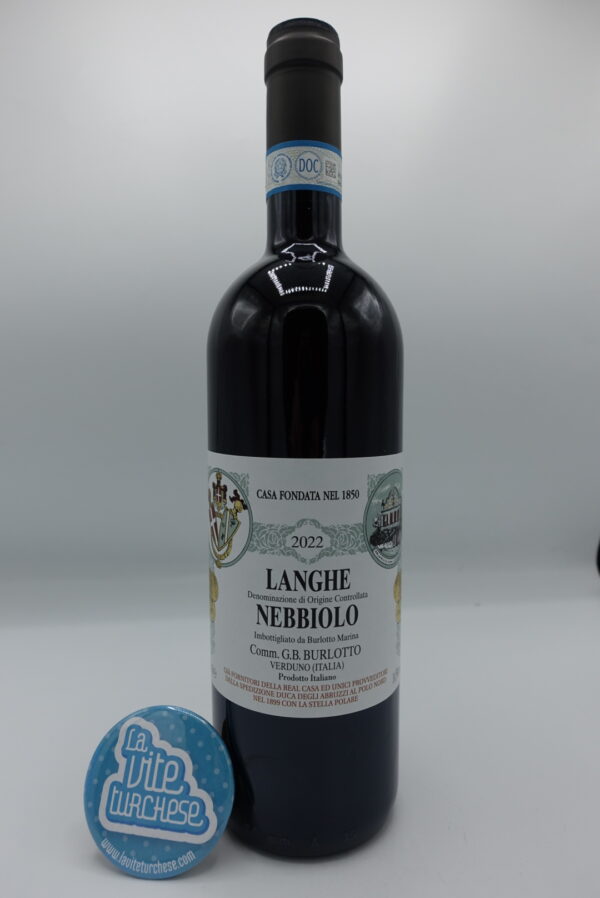 Burlotto - Langhe Nebbiolo made from the youngest plants, aged for one year in large oak barrels. 8000 bottles produced.