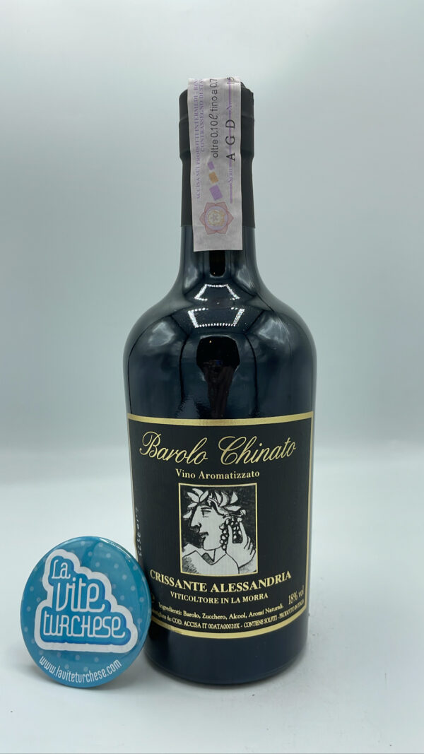 Crissante - Barolo Chinato prodotto con l'infusione di Barolo dalla vigna Galina di La Morra, zucchero, China e erbe aromatiche.
