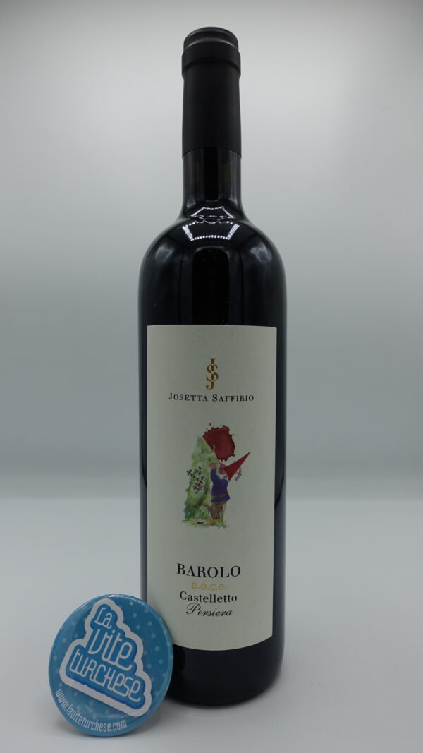 Josetta Saffirio - Barolo Persiera Castelletto produced in the vineyard of the same name located in Monforte d'Alba, aged for 2 years in barrels and cement.