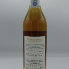 Marolo - Grappa di Barolo 9 anni – 2013 - back Marolo - Barrel-aged 9-year-old Barolo grappa made from 2013 vintage Barolo pomace. Bain-marie distillation.