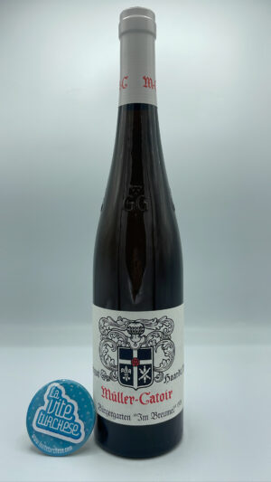 Muller-Catoir - Riesling Burgergarten Im Breumel prodotto nell'omonima vigna situata Grand Cru, nel palatinato, vinificato sia in acciaio che in botte di legno.