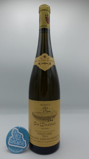 Zind Humbrecht - Pinot Gris Clos Windsbuhl considerato un vero Grand cru dell'Alsazia, con piante di 40 anni invecchiato per 18 mesi in botti di legno.