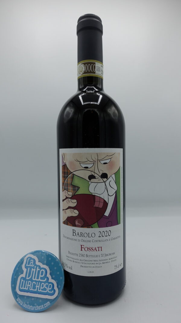 Cesare Bussolo - Barolo Fossati produced in the vineyard of the same name located in La Morra, limited production of 2580 bottles. 24 months of aging.