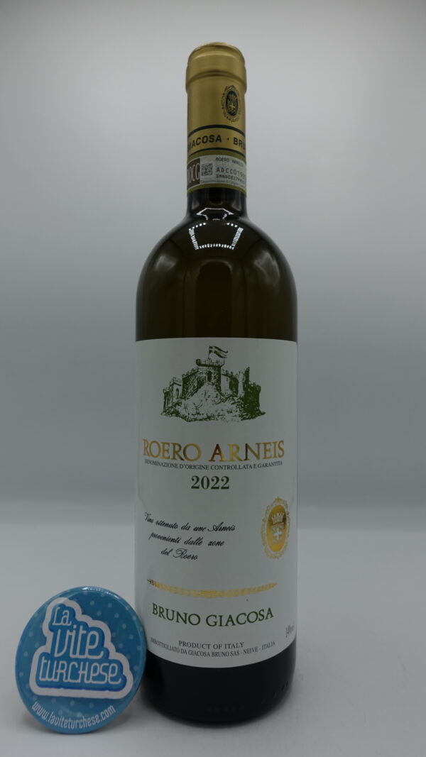 Bruno Giacosa – Roero Arneis prodotto nelle migliori parcelle nel Roero, vinificato in vasche di acciaio inox.