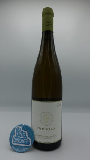 Salvetta - Nosiola Vigneti delle Dolomiti vinified in acacia barrels and steel tanks. Produced in Alto Adige. 8000 bottles produced.