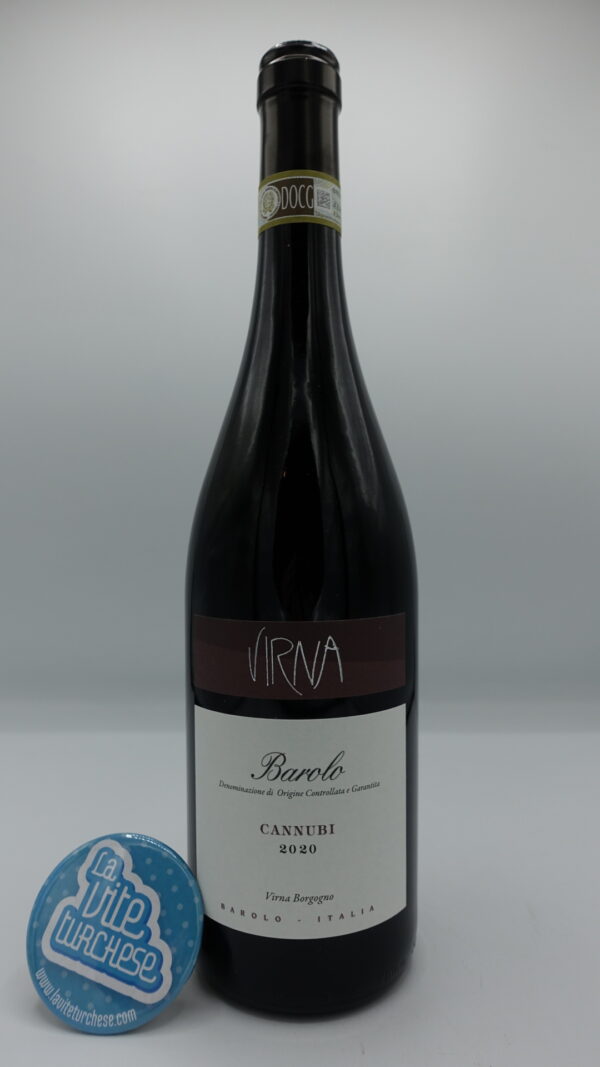 Virna - Barolo Cannubi produced in the vineyard of the same name, considered by history and location the best in the entire Barolo area. 7000 bottles.