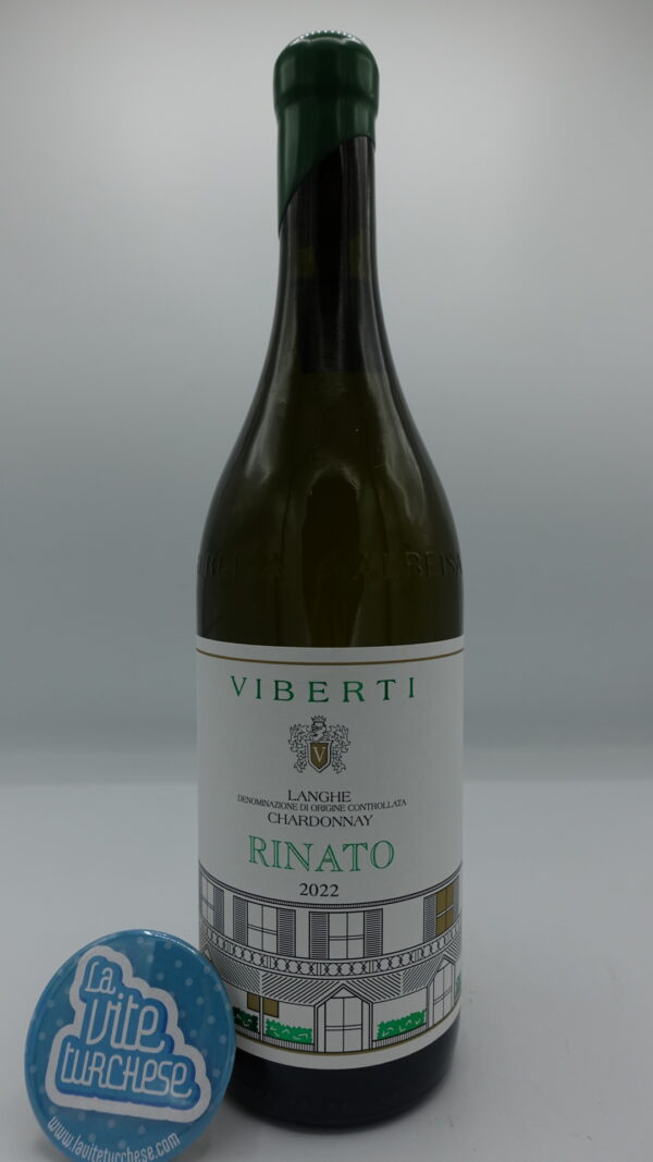 Giovanni Viberti - Langhe Chardonnay Rinato produced in Barolo from 30-year-old vines, aged 60% in wooden barrels.