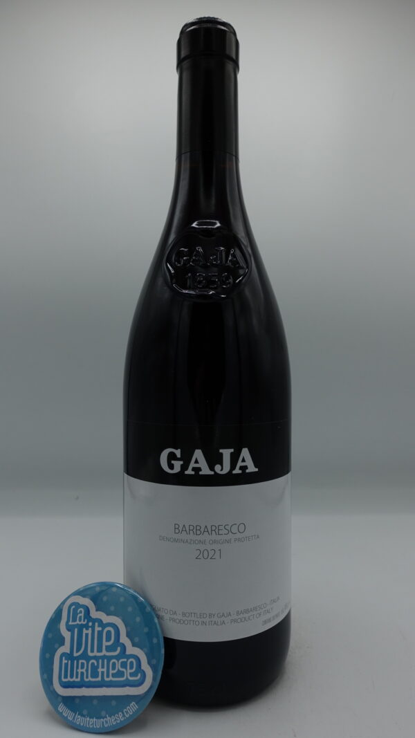 Gaja - Barbaresco DOCG produced from 14 vineyards located in Barbaresco, vinified separately in different barrels for 12 months.