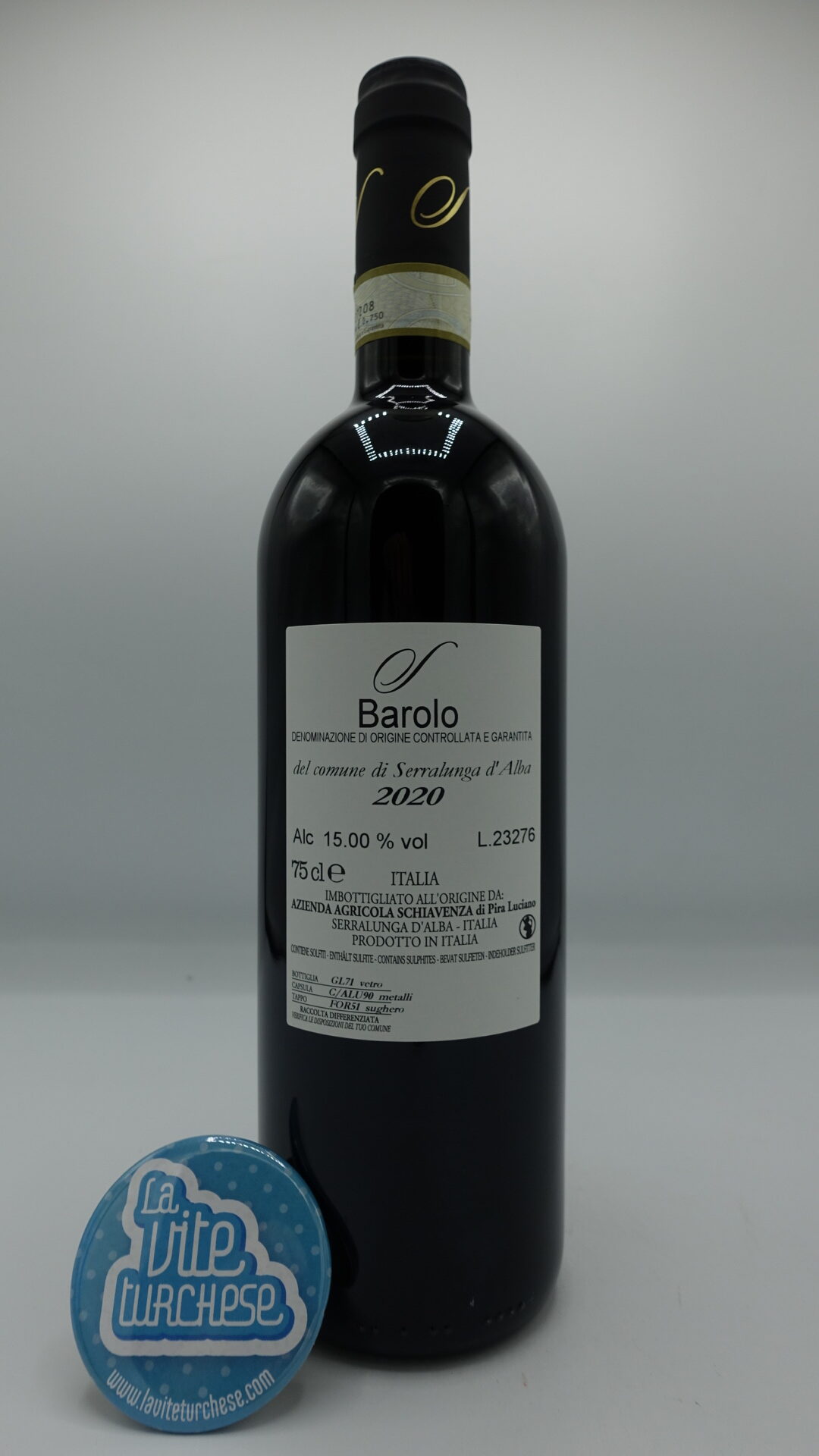 Schiavenza – Barolo del Comune di Serralunga – 2020 - La vite Turchese