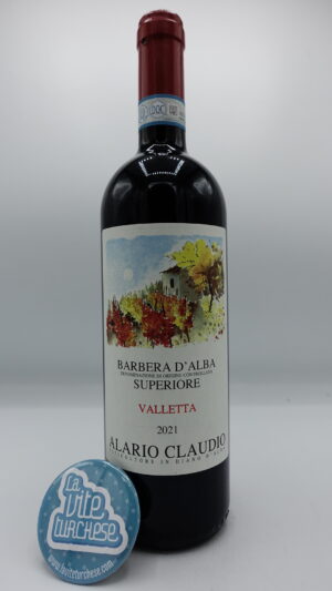 Claudio Alario - Barbera d'Alba Superiore Valletta made from 60-year-old vines in the vineyard of the same name located in Diano d'Alba. Aged for 20 months.