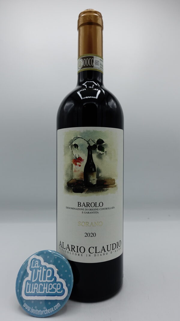 Claudio Alario - Barolo Sorano produced in the vineyard of the same name in Serralunga d'Alba, aged for 24 months in barrique, plus 12 months in bottle.