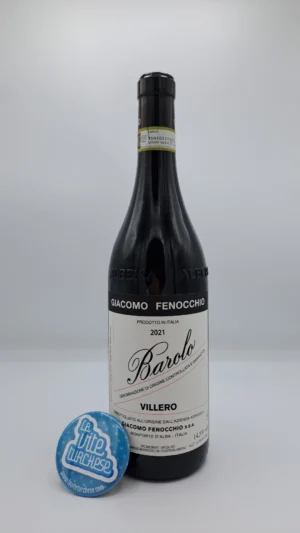 Giacomo Fenocchio – Barolo Villero prodotto nell'omonima vigna situata a Castiglione Falletto, vinificato per 30 mesi in rovere grande.