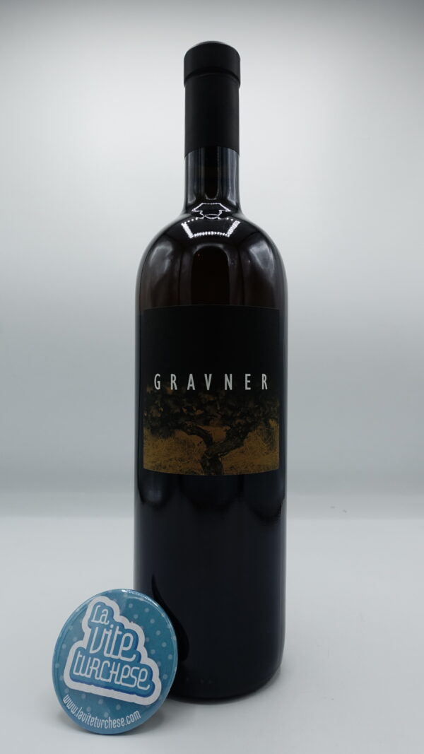 Gravner - Ribolla produced between Friulian and Slovenian Collio, vinified in buried Georgian amphorae and large wooden barrels. Father of Orange wines.