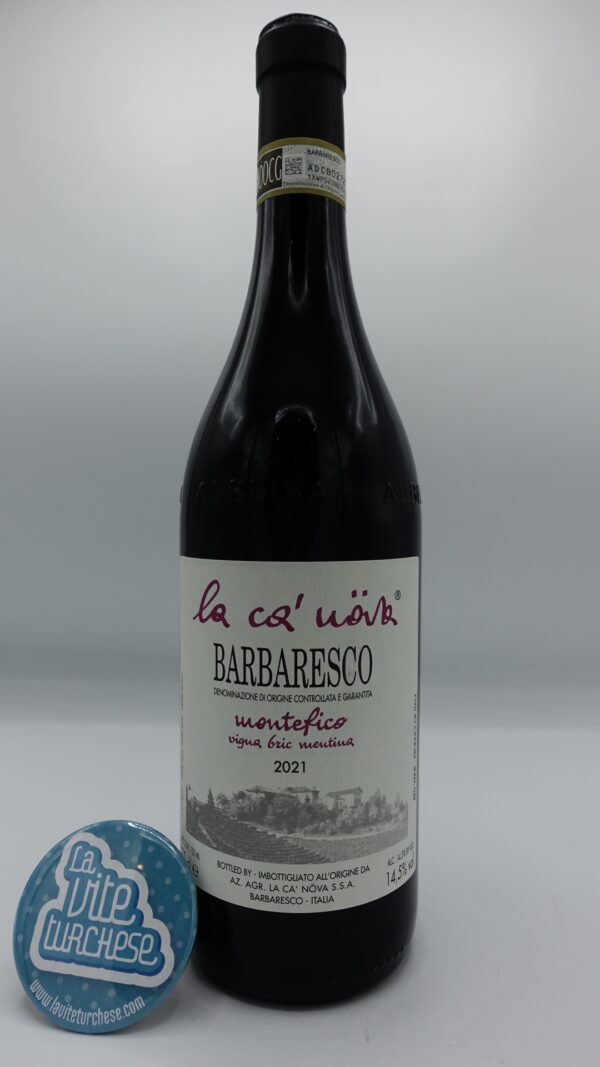 La Ca' Nova - Barbaresco Montefico vineyard Bric Mentina produced in the vineyard of the same name located in Barbaresco.