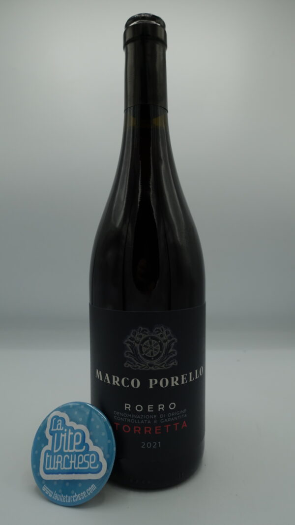 Marco Porello - Roero Torretta produced in the vineyard adjacent to San Michele in Canale, aged for 12 months in medium and large barrels.