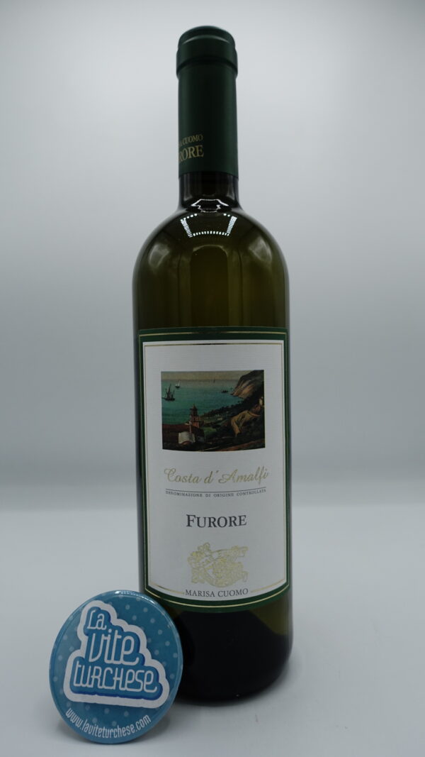 Marisa Cuomo - Furore Bianco produced on the Amalfi Coast on the stacks of Furore, with Falanghina and Biancolella grapes, vinified in steel tanks.