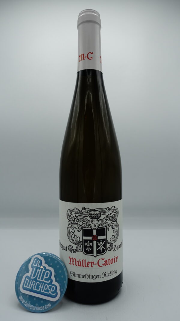 Muller-Catoir - Riesling Gimmeldingen Pfalz produced in the village of the same name in the Palatinate, considered one of the most qualitative due to the altitude of the vineyards.