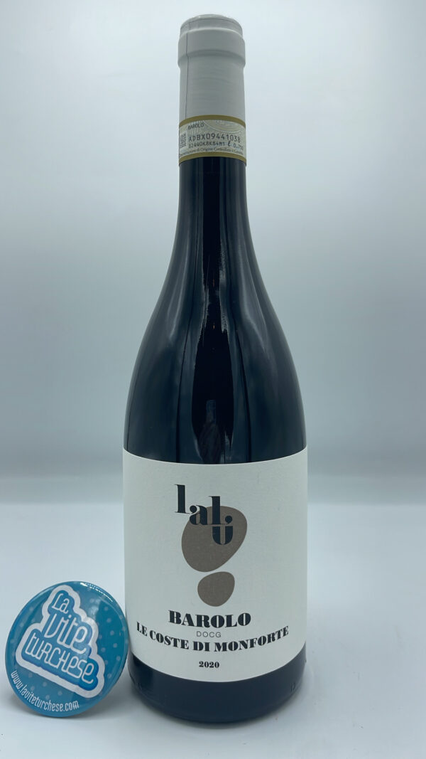 Lalu' - Barolo Le Coste di Monforte produced for the first time in 2019 in the vineyard of the same name located in the lowest part of Monforte. 2036 bottles.