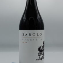 Giovanni Rosso – Barolo Cerretta prodotto nell'omonima vigna con piante di più di 30 anni a Serralunga, con suoli calcarei e argillosi.