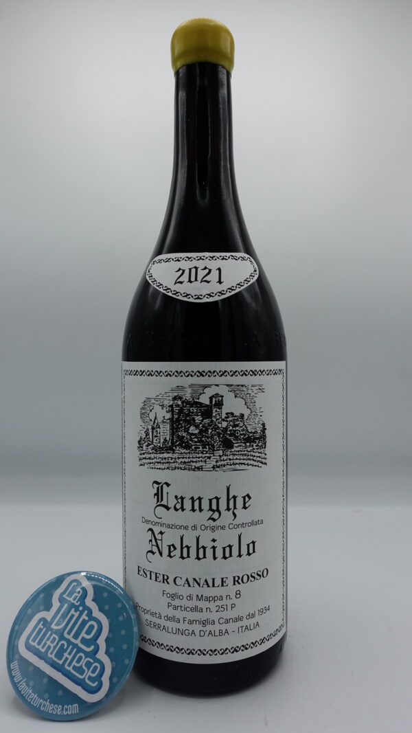 Giovanni Rosso - Langhe Nebbiolo Vignarionda Ester Canale Rosso produced with the youngest plants from the Vignarionda plot in Serralunga.