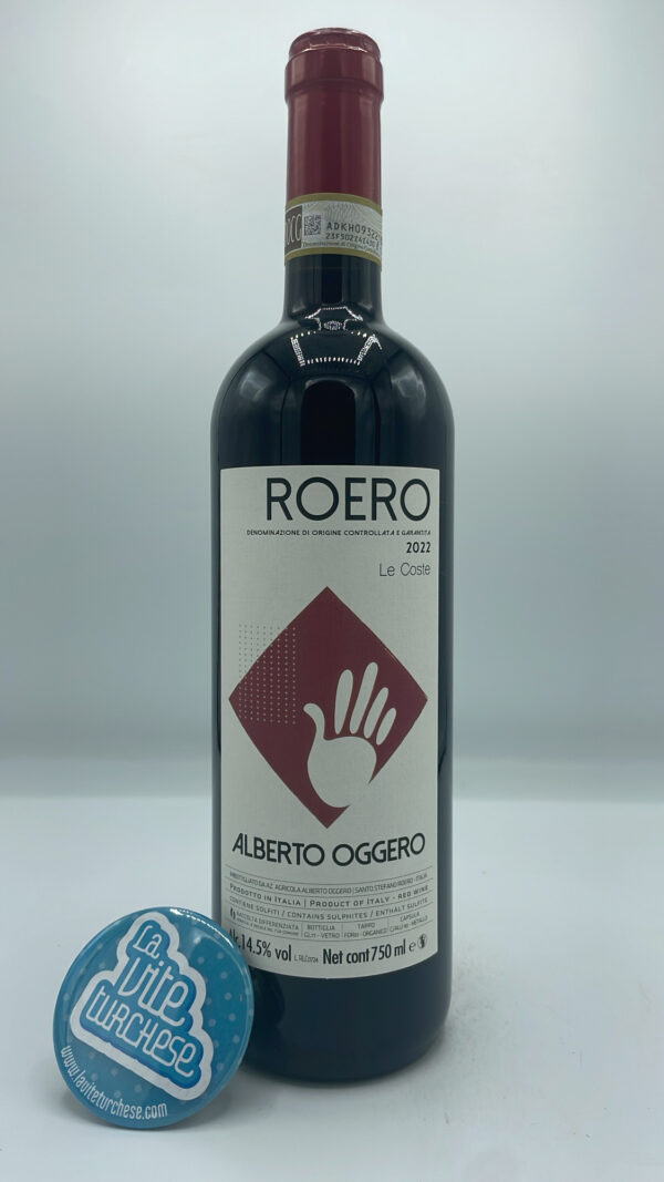 Alberto Oggero – Roero DOCG prodotto nella vigna Le Coste di Santo Stefano Roero, con piante di 30 anni e l'affinamento per 10 mesi in tonneaux.