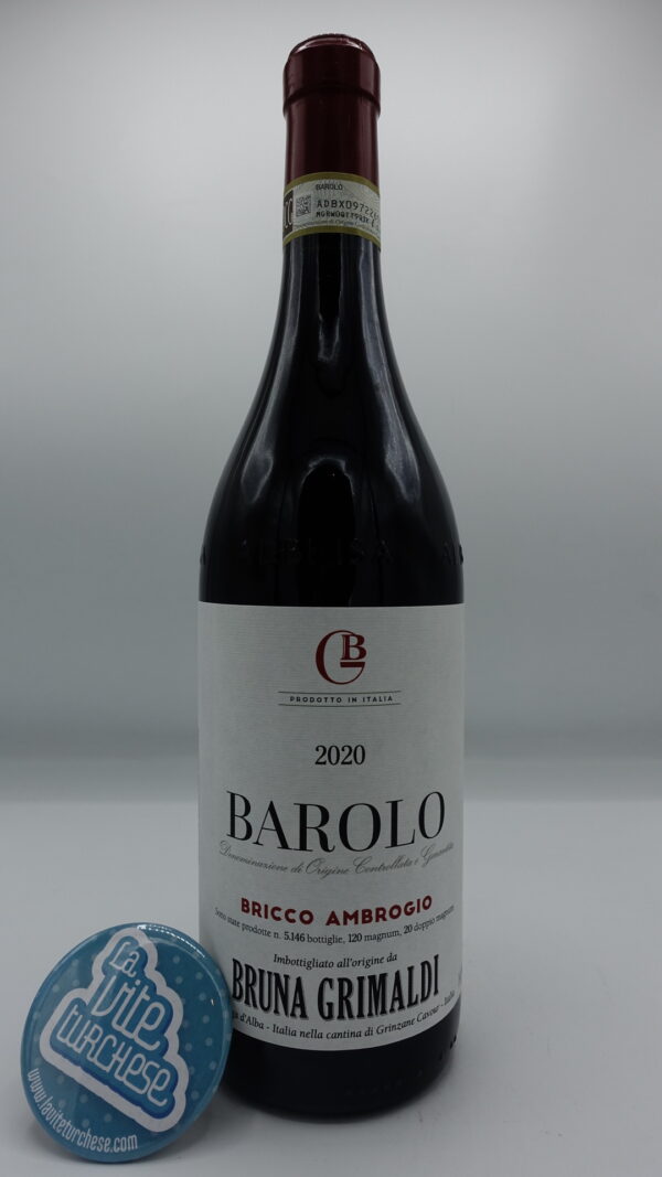 Bruna Grimaldi - Barolo Bricco Ambrogio single vineyard located in Roddi in the Langhe famous for sandy soils, aged 2 years in large oak.