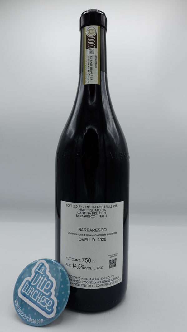 Cantina del Pino - Barbaresco Ovello prodotto nell'omonima vigna situata a Barbaresco, in 6000 bottiglie, invecchiato per 24 mesi in botti grandi.