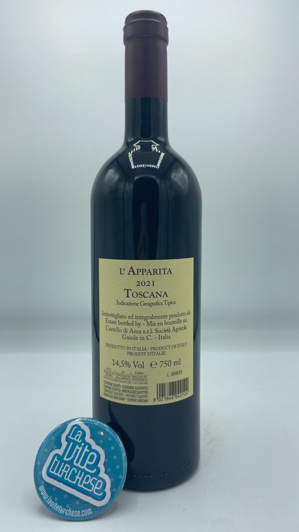 Castello di Ama – L'Apparita Toscana Igt – 2021 La vite Turchese