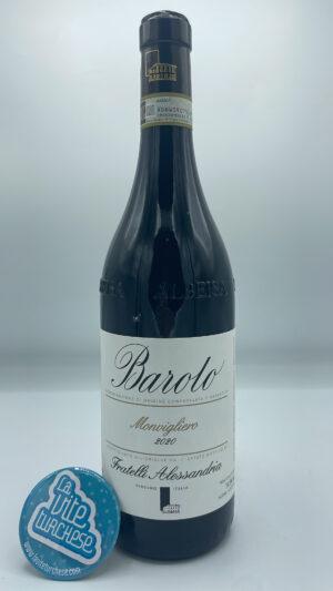 Fratelli Alessandria - Barolo Monvigliero produced in the most important vineyard in Verduno in 6000 bottles, vinified for 3 years in large barrels.