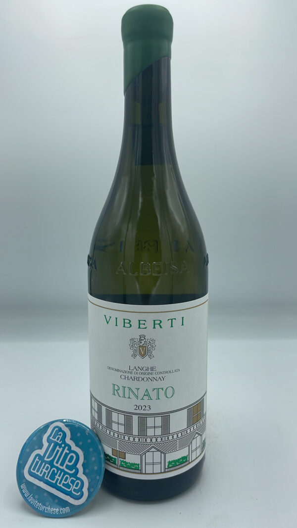 Giovanni Viberti – Langhe Chardonnay Rinato prodotto a Barolo con piante di 30 anni, invecchiato per 60% in botti di legno.