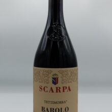 Scarpa - Barolo Tettimorra the only Barolo produced by the winery with several plots located in La Morra, aged for 36 months in oak.