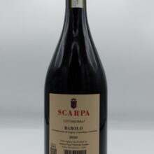 Scarpa - Barolo Tettimorra the only Barolo produced by the winery with several plots located in La Morra, aged for 36 months in oak.