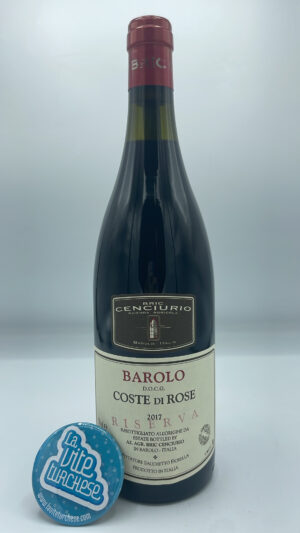 Bric Cenciurio - Barolo Coste di Rose Riserva produced in the vineyard of the same name located in Barolo, aged for 6 years in the cellar.