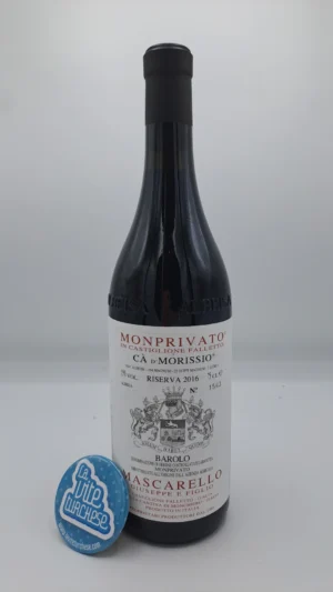 Giuseppe Mascarello - Barolo Monprivato Cà d'Morissio Riserva prodotto nell'omonima vigna, usando il vecchio clone di nebbiolo Michet.