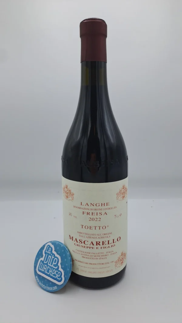 Giuseppe Mascarello - Langhe Freisa Toetto produced from a northwest-facing vineyard in Castiglione Falletto, aged for a few months in oak barrels