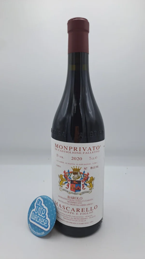 Giuseppe Mascarello - Barolo Monprivato produced in the homonymous vineyard located in the village of Castiglione Falletto, Langhe. 12212 bottles made.