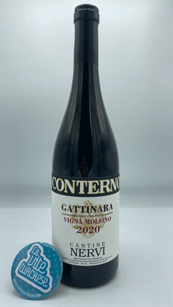 Nervi - Gattinara Vigna Molsino produced in the vineyard of the same name located in Gattinara in northern Piedmont, with southern exposure and soils of volcanic origin.