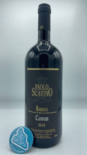 Paolo Scavino – Barolo Cannubi prodotto nell'omonima vigna situata nel paese di Barolo considerata la migliore di tutta la denominazione.