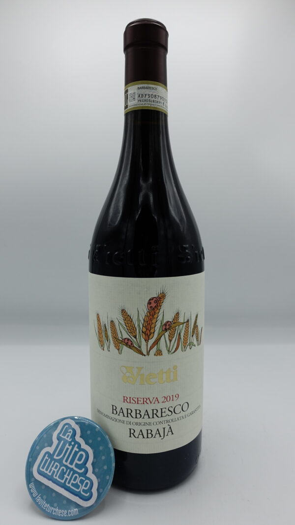 Vietti - Barbaresco Rabajà Riserva produced for the first time in the 2019 vintage in 1,800 bottles in Barbaresco's best vineyard.