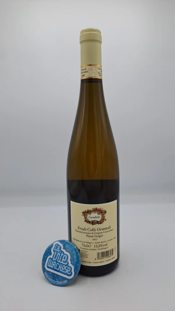 Livio Felluga - Pinot Grigio Curubella produced in the Rosazzo DOCG in Friuli Venezia Giulia vinified in earthenware containers.