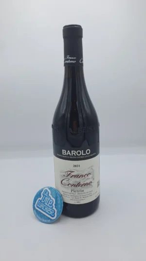 Franco Conterno – Barolo Pietrin prodotto con l'insieme di vigne situate tra Monforte d'Alba, Castiglione Falletto e Novello. 24 mesi di invecchiamento.
