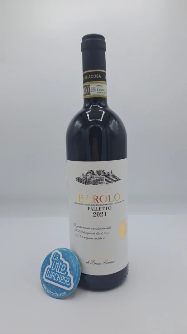 Bruno Giacosa - Barolo Falletto produced in the monopoly vineyard located in Serralunga d'Alba, aged for 30 months in large oak barrels.