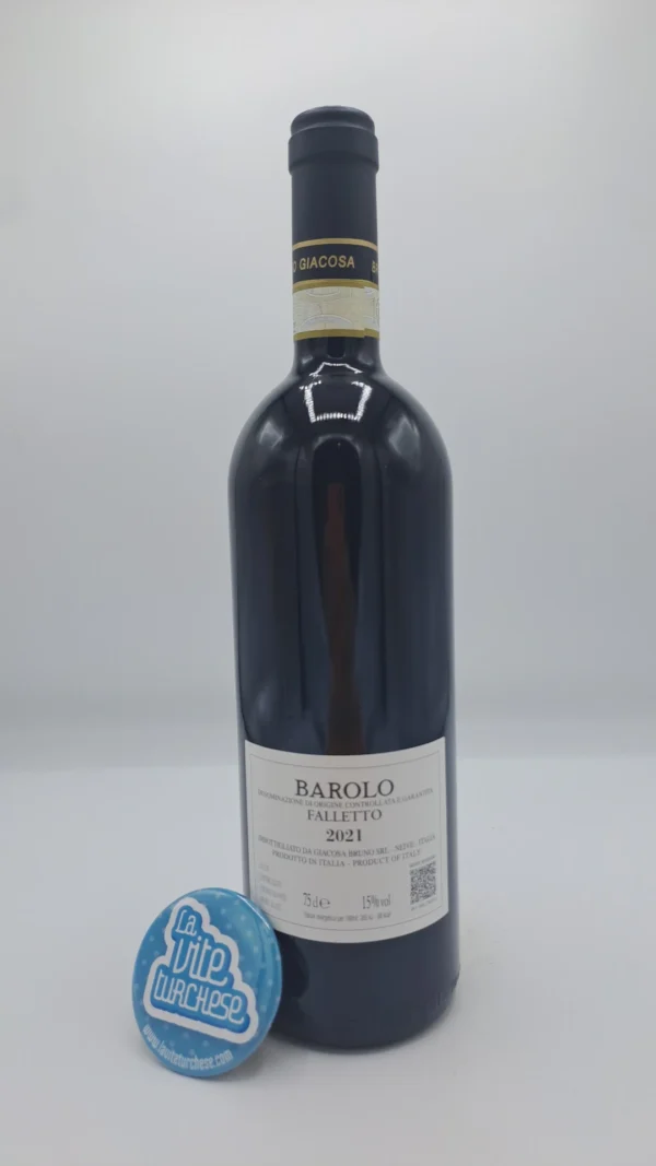 Bruno Giacosa - Barolo Falletto - 2021 - back Bruno Giacosa - Barolo Falletto produced in the monopoly vineyard located in Serralunga d'Alba, aged for 30 months in large oak barrels.