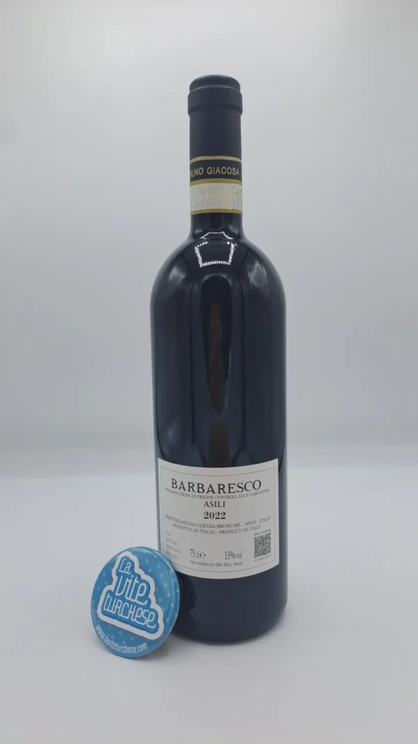Bruno Giacosa – Barbaresco Asili - 2022 - back Bruno Giacosa - Barbaresco Asili produced in the vineyard of the same name located in Barbaresco, considered among the best due to its sandy and loamy soils.