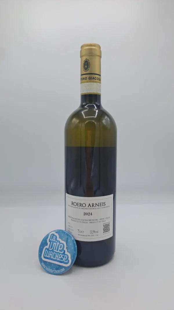 Bruno Giacosa – Roero Arneis prodotto nelle migliori parcelle nel Roero, vinificato in vasche di acciaio inox. Vino dai profumi ampi e mineralità in bocca.