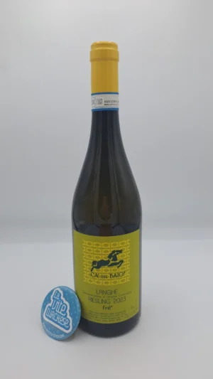 Ca' del Baio – Langhe Riesling Fré prodotto nelle vigne più fresche dell'area del Barbaresco, invecchiato in vasche di acciaio.